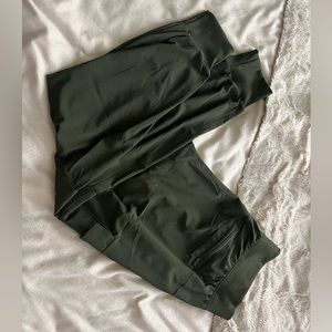Green joggers